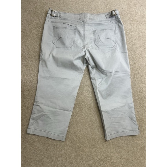 Sitwell Anthropologie‎ Cargo Capris Hiking Beige Pants Women's Sz 14 Camping - Picture 7 of 8